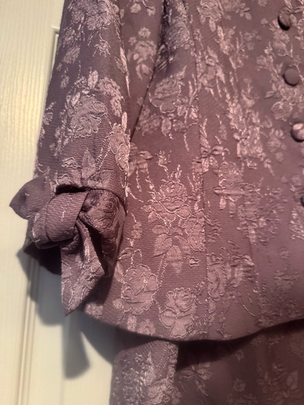 NWT Jessica Howard Sz 8 Lavender Floral Jacquard Blazer & Skirt Set - Picture 4 of 11